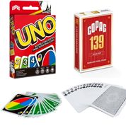 Kit Jogos Clássicos Baralho Copag 139 com Uno Original