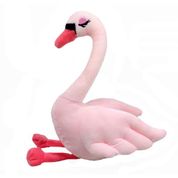 Cisne Rosa De Pelúcia 26 Cm Altura