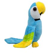 Arara Azul De Pelúcia 18 Cm Ventosa