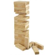 Jogo Caiu Perdeu 54 Peças - Pais & Filhos - Jenga de Madeira / Torre de Madeira