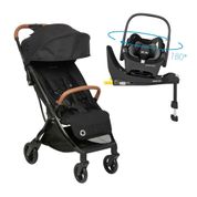 Carrinho com Bebê Conforto Travel System Eva Trio Isofix 360 Maxi-Cosi Essential Black