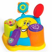 Brinquedo Infantil Bateria com Som e Luzes Tum Tum Tha TaTeTi