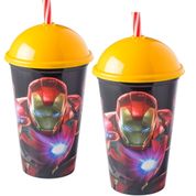 Copo Homem de Ferro Marvel Vingadores 500 ml 2 unidades