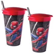 Copo Homem Aranha Vingadores Marvel Infantil Kit 2 Unidades