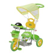 Triciclo Infantil 2 em 1 com Capota BW003V - Verde