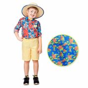 Camisa de Festa Junina Floral Infantil Masculino Manga Longa