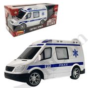 Carrinho Polícia C/ Controle Remoto Luz E Som Sirene 20,5cm - Zoop