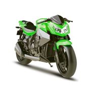 Moto Verde Infantil Naked Motorcycle - 26cm - Pneu Borracha