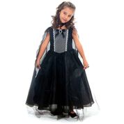 Fantasia de Halloween Infantil Menina Vampirinha Luxo c/Capa GG 13 - 16