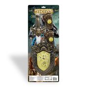 Kit Medieval c/ Espada Escudo Braceletes Pais e Filhos