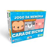 Jogo da Memória Cara de Bicho 40 Peças Madeira Pais e Filhos