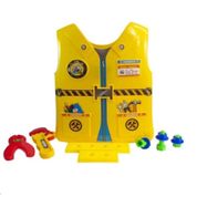 COLETE COM FERRAMENTAS ENGENHEIRO INFANTIL SUPER CONSTRUTOR BRINQUEDO FANTASIA