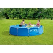 Piscina Intex Circular de Armação Metal  de 4.485 Litros com 3,05m de Diâmetro e 76cm de Profundidade