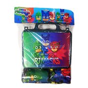 Kit Brinquedo PJ Mask com 1 Lancheira de Maletinha + 1 Copo + 1 Mini toalha