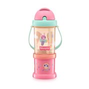 Copo com Porta Snack Playful Sunset 300ml Rosa Fisher Price - BB1013