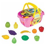 Mercadinho Infantil Cesta De Frutas Rosa 860-4 - Braskit