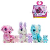 Adotados Pelúcia Scruff A Luvs Família Com 1 Filhote F0090-2 Original Fun Brinquedo Presente Meninas Crianças +3 Anos