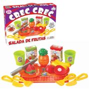 Crec Crec Salada De Frutas Big Star Brinquedo Faz De Conta Frutinhas Comidinhas Utensílios Presente Crianças +3 Anos