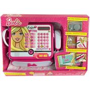 Barbie Caixa Registradora Infantil Com Som Calculadora Scanner Original Fun Brinquedo Presente Meninas Crianças +3 Anos