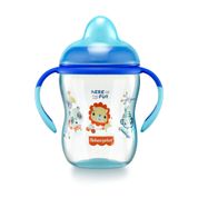 Copo de Treinamento com Bico Semi-Rígido First Moments Twinkle 270ml Azul Fisher Price - BB1014