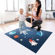 Tapete Comfort Kids Astronauta  100cm x 120cm - Kapazi