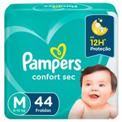 Fralda Pampers Confort Sec Mega