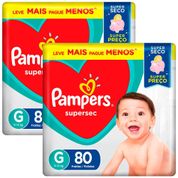 Fralda Pampers Supersec G 160 Unidades