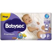 Fralda Babysec Galinha Pintadinha Premium P 34 Unidades