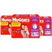 Fralda Huggies Roupinha Supreme Care G - 216 Unidades