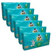 Fraldas Carta Fabril Baby Looney Tunes Mega G - 204 Unidades