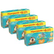 Fraldas Carta Fabril Baby Looney Tunes Hiper XXG 160 Unidades