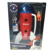 Foguete Espacial Vermelho Astronautas - Fun F0024-3