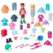 Boneca Polly Pocket Kit Grande Moda Inverno 5 cm Multicor Mattel