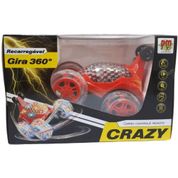 Vermelho Carro Crazy Gira 360 Controle Remoto - DM TOYS DMT5