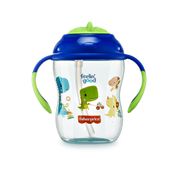 Copo de Treinamento com Canudo First Moments Blueberry Smoothie 270 ml Azul Fisher Price - BB1016