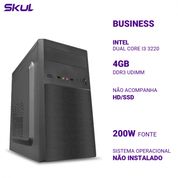 Computador Business B300 Dual Core I3 3220 MEM 4GB DDR3 sem HD/SSD Fonte 200W