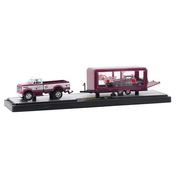 Miniatura - 1:64 - 1970 Chevrolet C60 &  1969 Chevrolet Camaro SS/RS - Auto-Haulers TW14 - M2 Machines