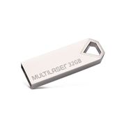 Pen drive Multilaser Diamond 32GB USB 2,0 Metálico - PD851