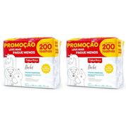 PACK 400 TOALHAS UMEDECIDAS COM PERFUME FISHER PRICE