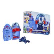 Veículo e Mini Boneco - PJ Masks - Quartel-General e Foguete - Hasbro