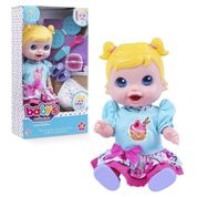 Boneca Babys Colection Comidinha Loira - Super Toys