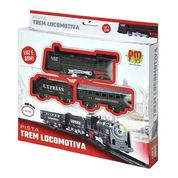 Trem Pequeno Locomotiva Com Luz E Som - DM TOYS DMT5373