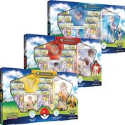 KIT 3 Box Pokémon GO Coleção Especial Equipes - SPARK - BLANCHE - CANDELA