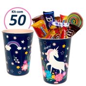 Kit 50 Copo de Unicórnio para Festa infantil e Aniversário 320ml