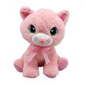 Gatinha De Pelúcia Rosa 29 Cm Gato