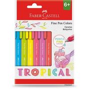 Caneta Fine Pen Color Tropical 0.4mm Faber Castell