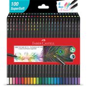 Lápis de Cor EcoLápis SuperSoft 100 Cores Faber-Castell