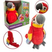 Vermelho Papagaio Playfull Pets Passeio Divertido - Toyng 04