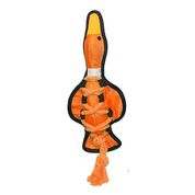 Brinquedo Pet Tuff Enuff Pato para cães ativos  Laranja