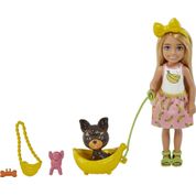 Loira Com Cachorro Barbie Chelsea Com Pets - Mattel HGT08-HG